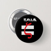 Badge Rond 5 Cm Z.E.T.A. Bouton (Devant & derrière)