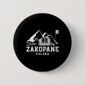 Badge Rond 5 Cm Zakopane Polska Sports d'hiver Ski Snowboard (Devant)