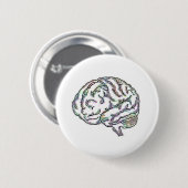 Badge Rond 5 Cm Zany Brainy (Devant & derrière)