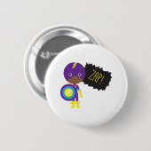 BADGE ROND 5 CM ZAP ! (Devant & derrière)