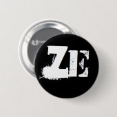 Badge Rond 5 Cm "Ze" est mon pronom (Devant & derrière)