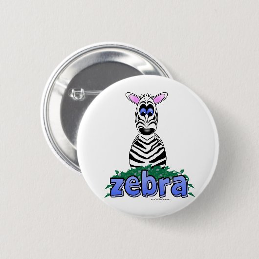 BADGE ROND 5 CM ZEBRA (Devant & derrière)