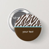 Badge Rond 5 Cm Zèbre (Devant & derrière)