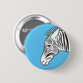 Badge Rond 5 Cm Zèbre (Devant & derrière)