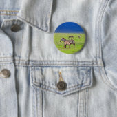 Badge Rond 5 Cm Zèbre (En situation)