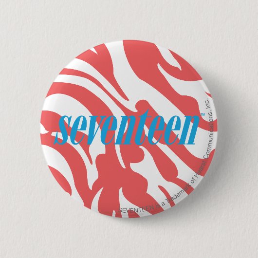 Badge Rond 5 Cm Zèbre LtPink (Devant)