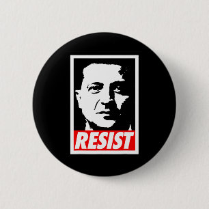 Badge Rond 5 Cm Zelenskyy - Résister Soutenir l'Ukraine Je suis av