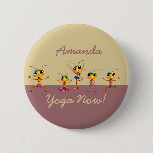 Badge Rond 5 Cm Zen Ants (Devant)