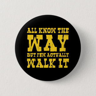 Badge Rond 5 Cm Zen Buddhism Spaghetti Western Style Button