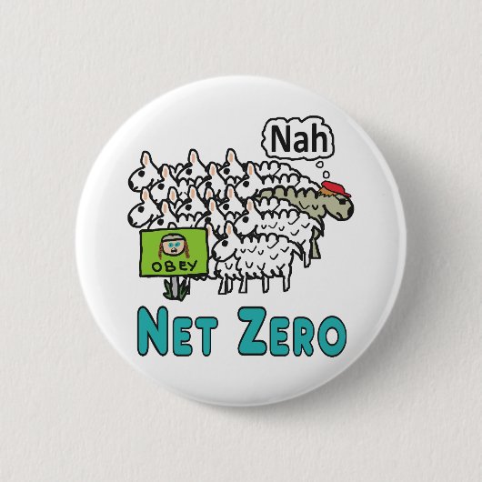 Badge Rond 5 Cm Zéro net (Devant)