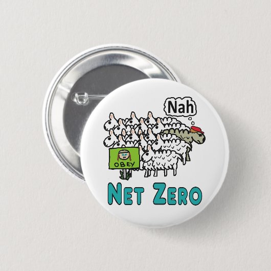 Badge Rond 5 Cm Zéro net (Devant & derrière)