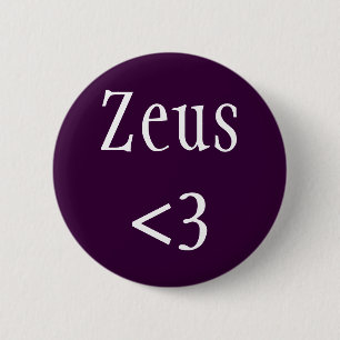Badge Rond 5 Cm Zeus <3 Roi du Panthéon Grec