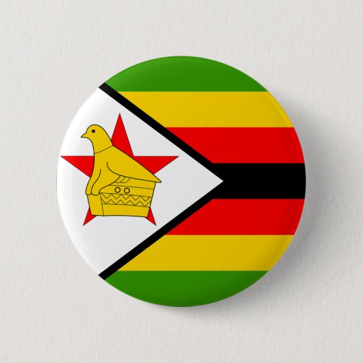 Badge Rond 5 Cm Zimbabwe (Devant)