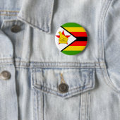 Badge Rond 5 Cm Zimbabwe (En situation)