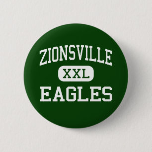 Badge Rond 5 Cm Zionsville - Eagles - la Communauté - Zionsville