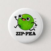 Badge Rond 5 Cm Zip pea Funny Zippy Pea Pun (Devant)