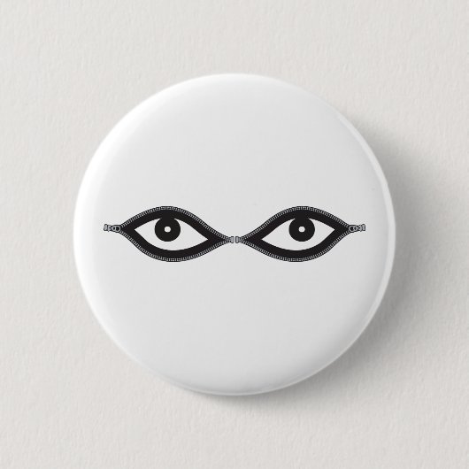 Badge Rond 5 Cm Zipper eyes (Devant)