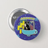 BADGE ROND 5 CM ZODIAQUE - VERSEAU (Devant & derrière)