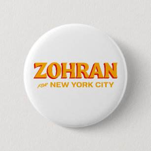 Badge Rond 5 Cm Zohran Mamdani pour le maire de New York