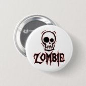 Badge Rond 5 Cm Zombi (Devant & derrière)
