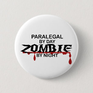 Badge Rond 5 Cm Zombi de paralégal