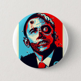 Badge Rond 5 Cm zombi d'obama