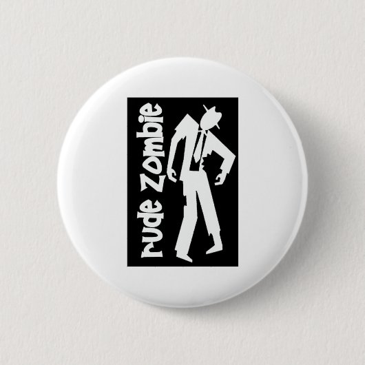Badge Rond 5 Cm Zombi grossier de garçon (Devant)