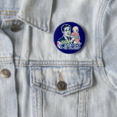Badge Rond 5 Cm Zombi Romney pour le Président Button (En situation)