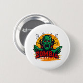 Badge Rond 5 Cm zombie halloween (Devant & derrière)