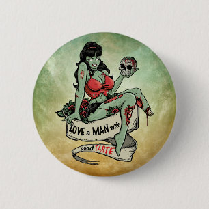 Badge Rond 5 Cm Zombie Love