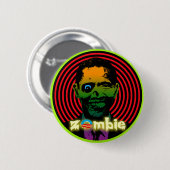 Badge Rond 5 Cm Zombie Obama 2012 ! (Devant & derrière)