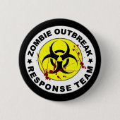 Badge Rond 5 Cm Zombie Outbreak Response Team. (Devant)