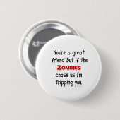 Badge Rond 5 Cm Zombis (Devant & derrière)