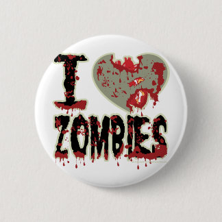 Badge Rond 5 Cm zombis du coeur i !