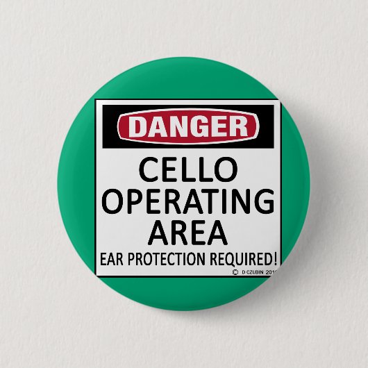 Badge Rond 5 Cm Zone d'exploitation Cello (Devant)