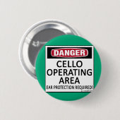 Badge Rond 5 Cm Zone d'exploitation Cello (Devant & derrière)