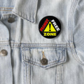 Badge Rond 5 Cm Zone franche d'arachide (allergie d'arachide) (En situation)