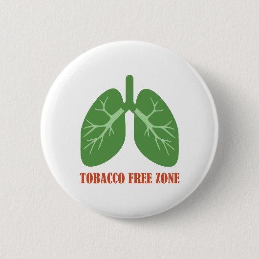 Badge Rond 5 Cm Zone sans tabac (Devant)