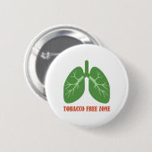 Badge Rond 5 Cm Zone sans tabac (Devant & derrière)