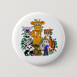 Badge Rond 5 Cm ZOO Boy