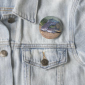 Badge Rond 5 Cm Zoo de pêche de poisson-chat (En situation)