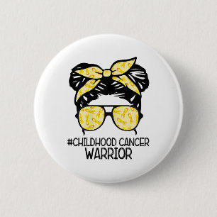 Badge Rond 5 Cm Zqxj Chignon Méssy Ruban Jaune Guerrier Contre le