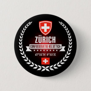 Badge Rond 5 Cm Zurich