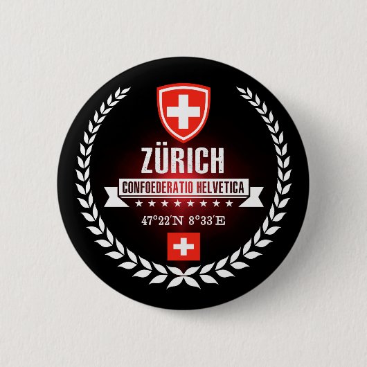 Badge Rond 5 Cm Zurich (Devant)