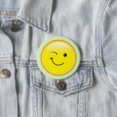 Badge Rond 7,6 Cm 0smiley_winking (En situation)