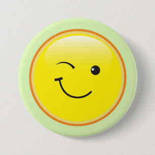 Badge Rond 7,6 Cm 0smiley_winking