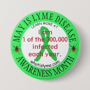 Badge Rond 7,6 Cm 1 des 300 000 patients atteints de la maladie de L