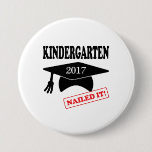 Badge Rond 7,6 Cm 2017 La maternelle L'A Cloué