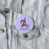 Badge Rond 7,6 Cm 21ème Bière d'anniversaire (personnalisable) (En situation)
