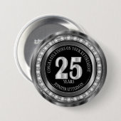 Badge Rond 7,6 Cm 25 ans Customisez-vous vous-même (Devant & derrière)